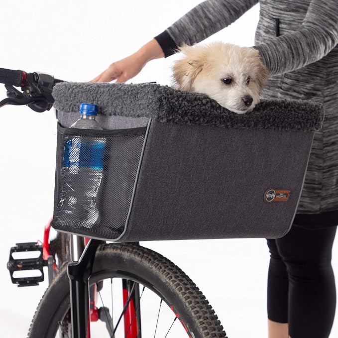 K&H Dog Bike Basket, Front Mount, 16x12x10in