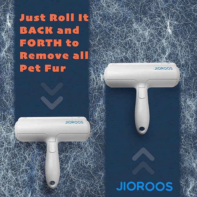 Pet Hair Remover - Reusable Cat and Dog Hair Remover for Furniture, Couch, Carpet, Clothes, Car Seats or Bedding - Portable Lint Rollers, Self-Cleaning Base Dog and Cat Fur Removal Tool